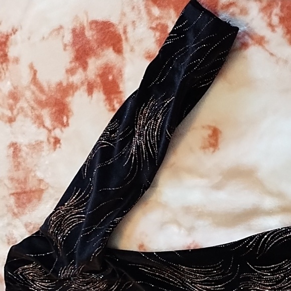 Vintage Velvet Nehru Collar Metallic Jacket - Picture 3 of 11